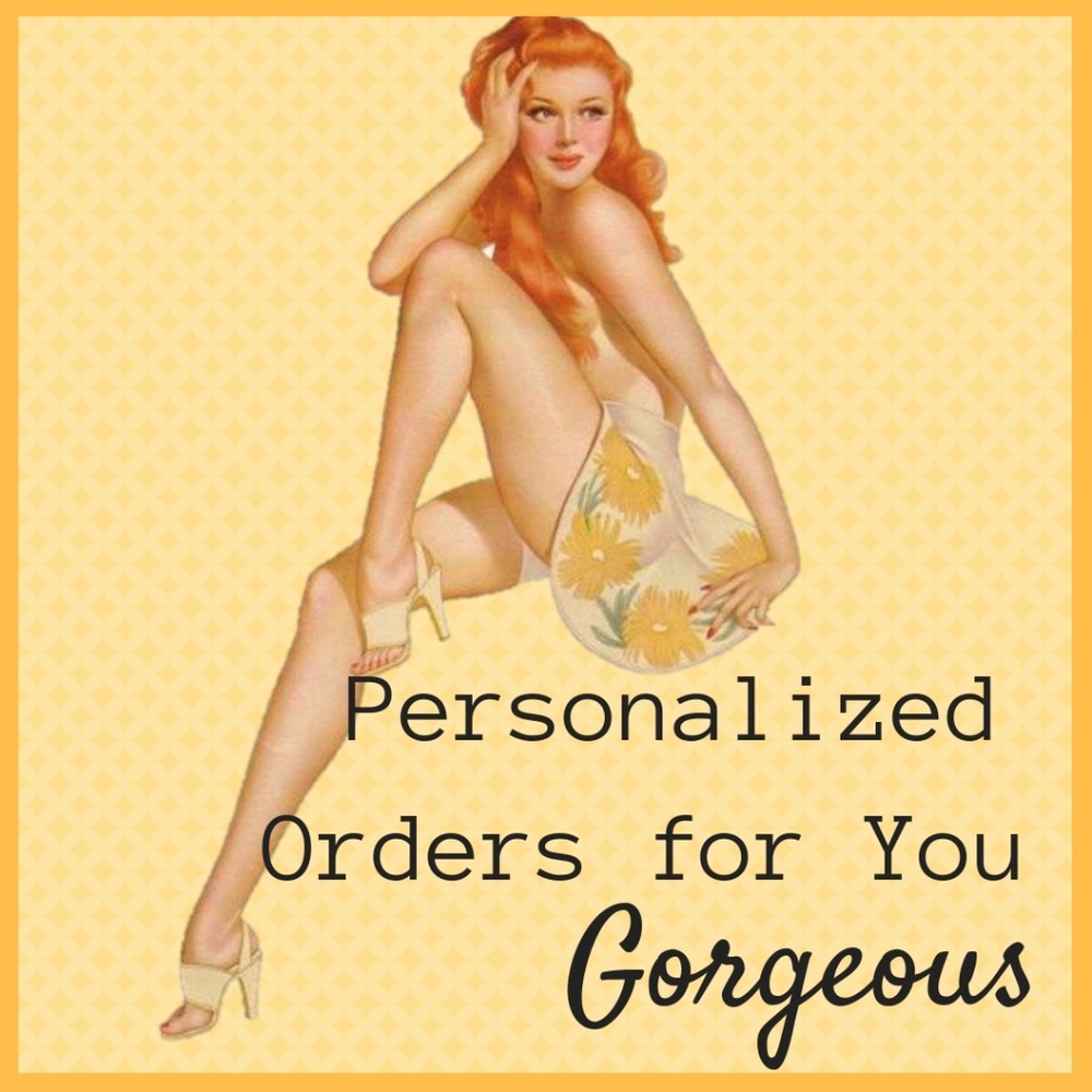Personalized Orders Just for You!